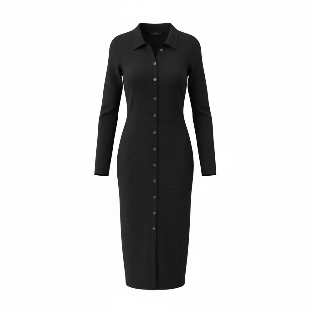 J. Crew Black Long Sleeve Dress